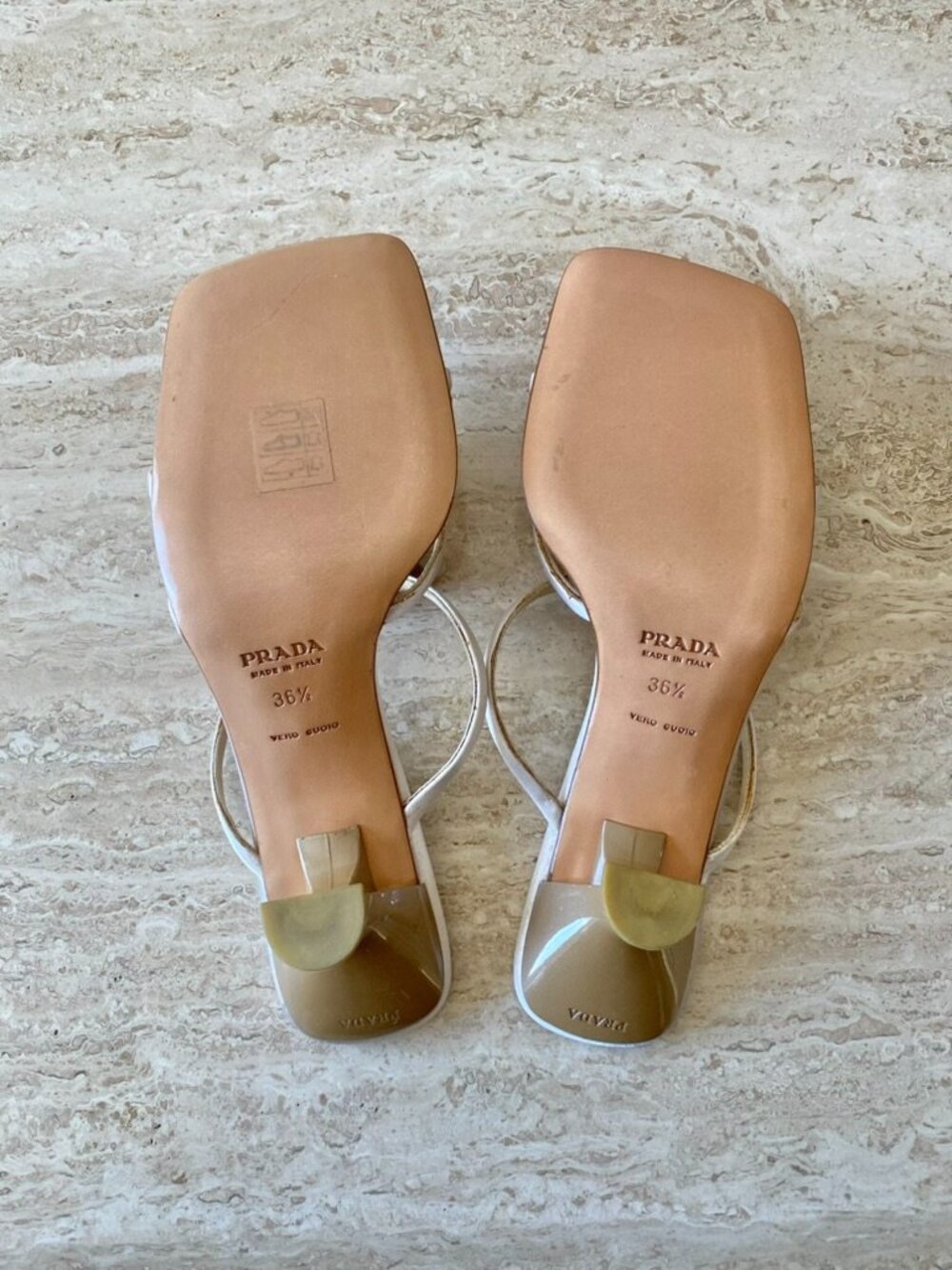Vintage Prada Paillette Mule Sandal Heels - Picture 11 of 11